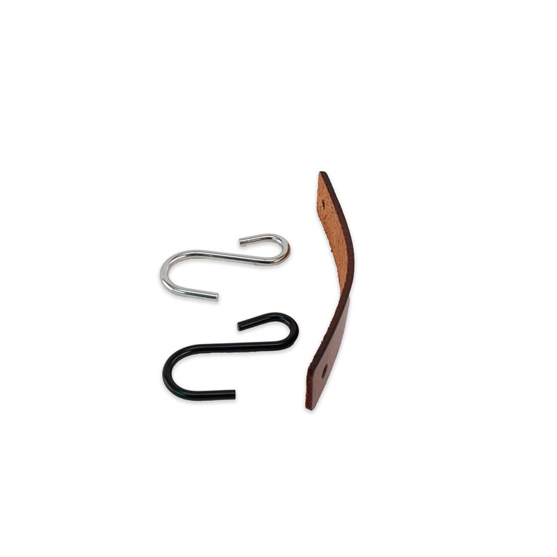 Brute Strength - Multifunctional Leather S-Hooks - Cognac - 12