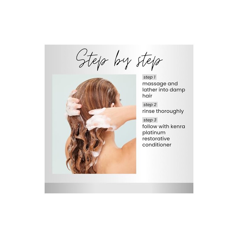 Kenra Platinum Restorative Shampoo | Ultra Fortifying | Instantly Fortifies