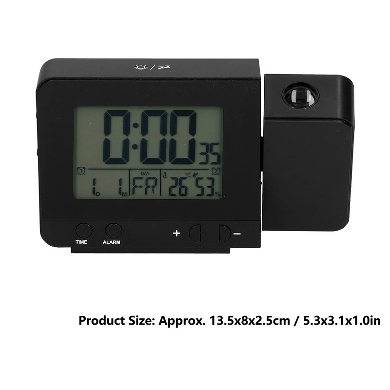 Alarm Clock Projector Digital Projection Alarm Clock with Temperature Display,
