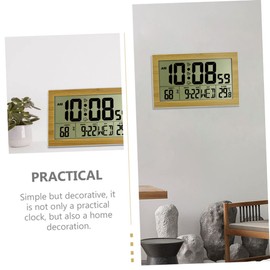 Ciieeo 1Pc Multi Functional Digital Alarm Clock Desktop Calendar with Date Temperature Display Large for Elderly Wall Mountable Tabletop Use Made from Material for Home and Office