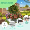 YSEJOMP 5FT Diameter Galvanized Garden Raised Bed/Plant Box/Fire Pit Ring-0.8mm