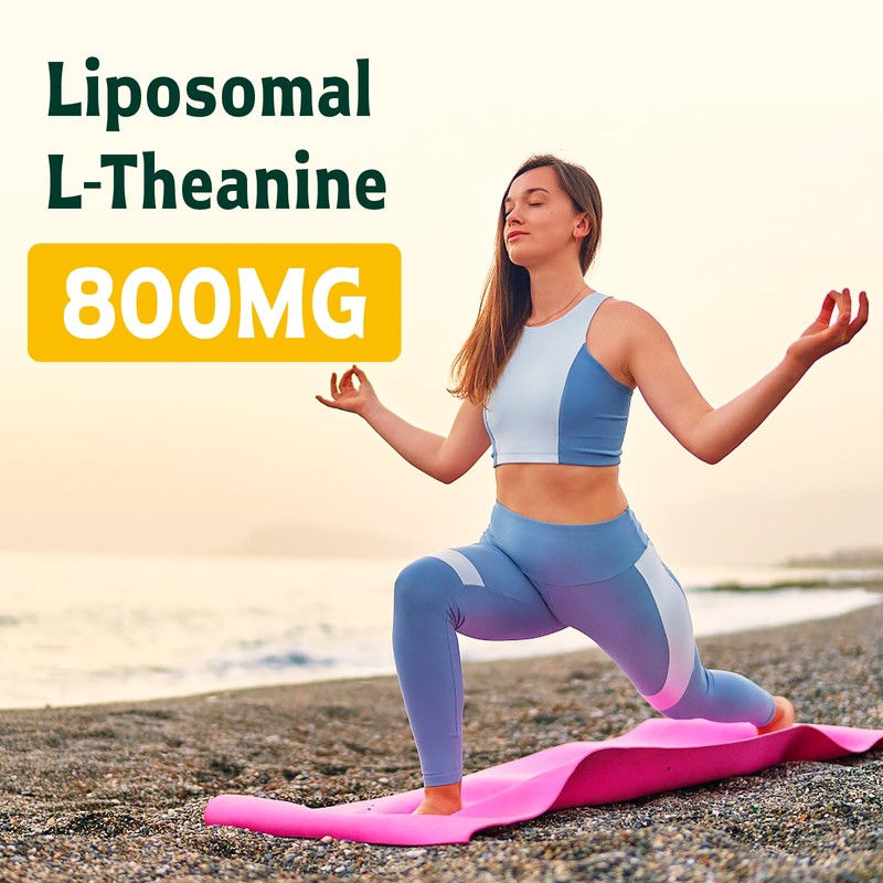 Vivaravida L-Theanine 800mg Supplement with GABA and Magnesium Glycinate -