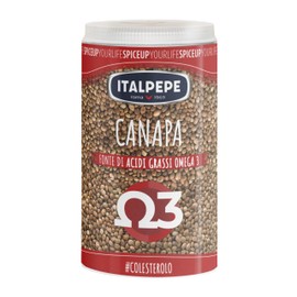 Italpepe, Semi di Canapa, Fonte di Acidi Grassi Omega 3, Pack Richiudibile 100% Riciclabile, Ideale da Aggiungere a Yogurt, Insalate e Hamburger Vegetali