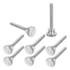 sourcing map M4x30mm Knurled Thumb Screws, 304 Stainless Steel Diamond