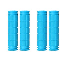 PLATT 2 Pairs Durable Anti-Slip Soft Rubber Bar Handle Grip Cover for Bike