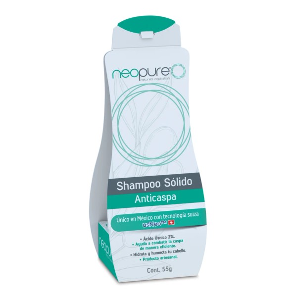 Neopure® Shampoo Sólido Anticaspa Con Barra De 55 G
