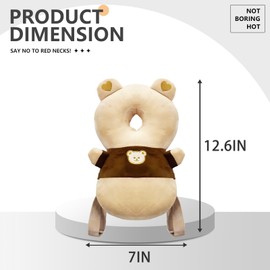 WKC Baby Head Protector Backpack with Knee Pads & Non-Slip Socks, Toddler Safety for Crawling & Walking (Style 16)