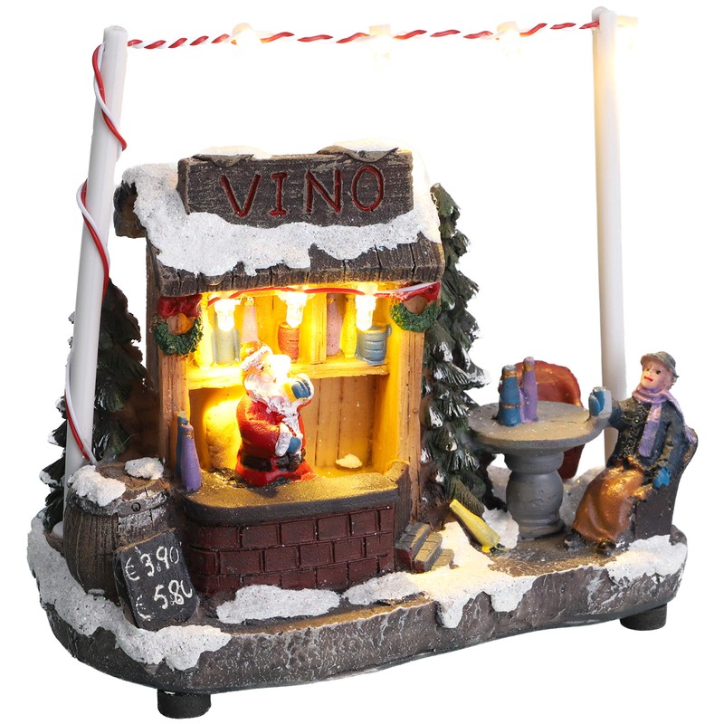 Christmas Concepts® 5"/ 13cm LED Light Up Christmas Market Scene