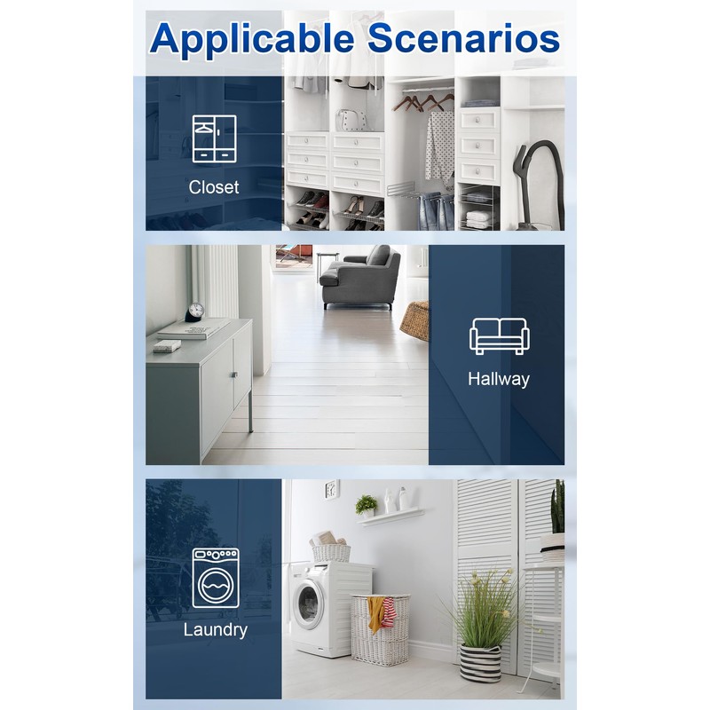 Probrico Bulk Passage Door Knobs Interior 10 Pack, Matte Black