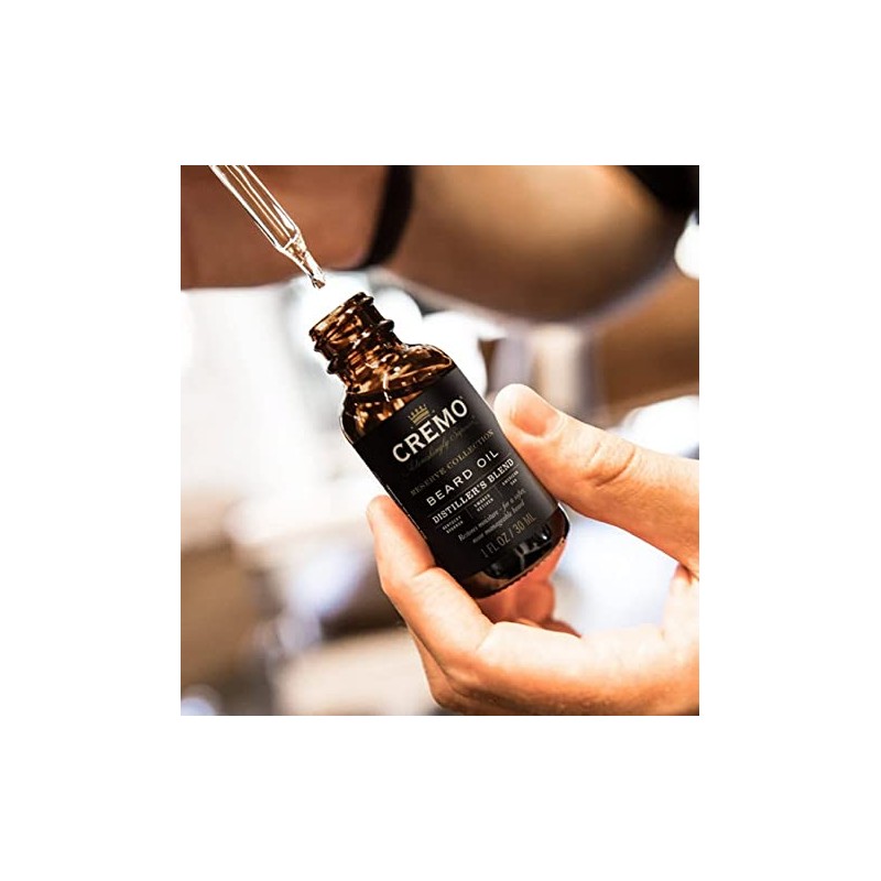 Cremo Beard Oil for Men, Distiller's Blend, 1 Fl Oz