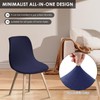 4PCS Dining Room Chair Covers, Minimalist Shell Chair Slipcovers, Elastic