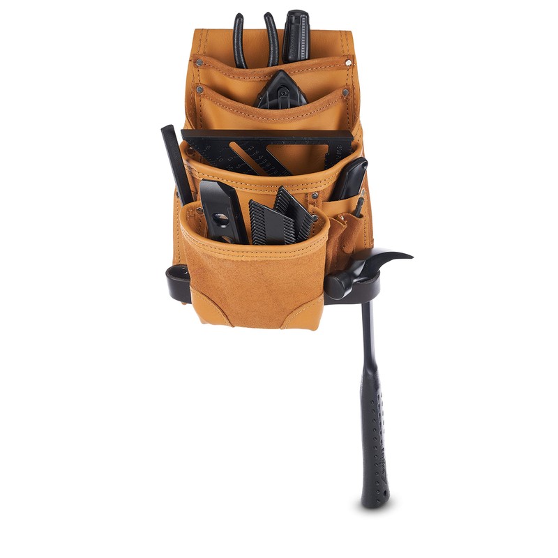 AWP Classic Leather Tool Pouch, Crafted from Premium Top-Grain Leather,