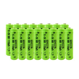 GENYESTAR Rechargeable AAA Batteries NiMH 1.2V 1100mAh High Capacity 16 Pack Triple A Battery Pre-Charged Cell Solar Battiers for Solar Light Keyboard Mouse Lamp Low Self Discharge