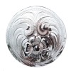 Unbranded Hand engraved silver saddle concho 1'' T302
