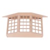 1/12 Dollhouse Bay Window Exquisite Miniature Wooden 45 Degree Corner
