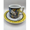 Romero Britto Porcelain Espresso Cup Set