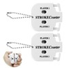 Aihoom 2PCS Golf Stroke Counter, Clicker Counter with Keychain, Portable