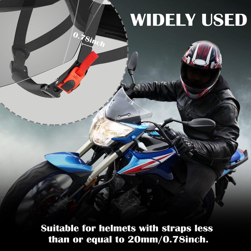 Motorcycle Helmet Quick Release Buckle Kit,Stainless Steel Motorcycle Helmet Strap