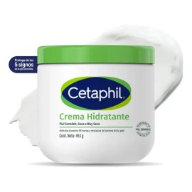 Crema Hidratante Corporal Cetaphil para Piel Seca y Sensible 453g - Hidratación por 48h