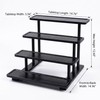 4 Tier Cologne Stand for Men, Wooden Perfume Organizer, Cologne