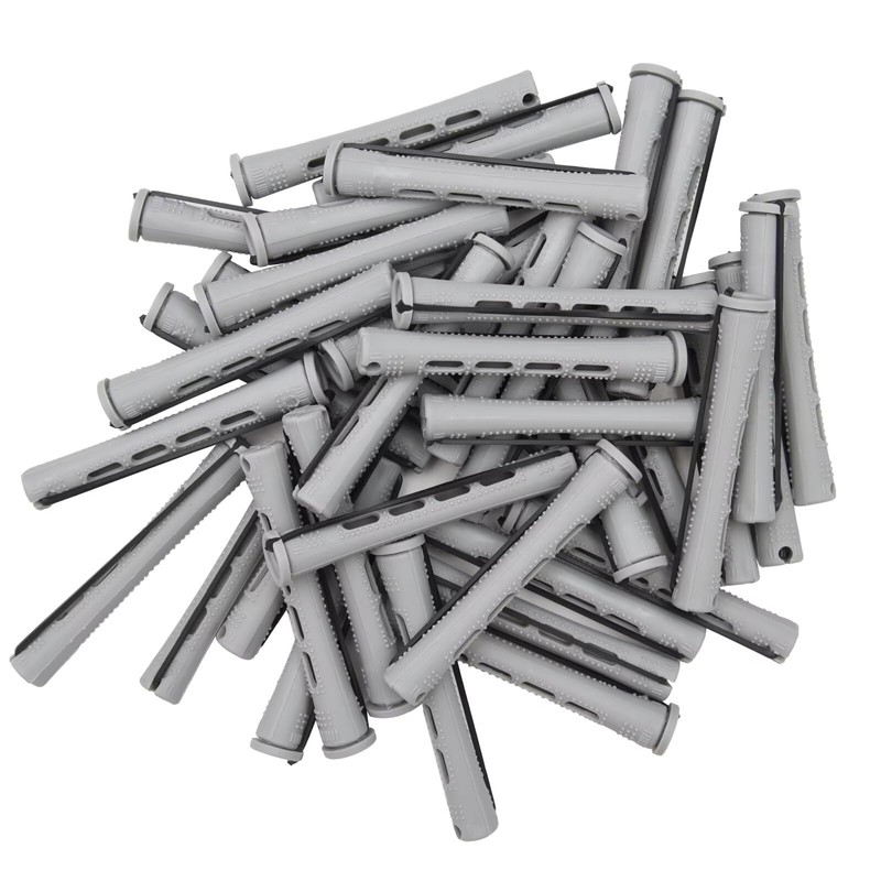 40PCS Perm Rods For Short Hair Grey Small Perm Rods