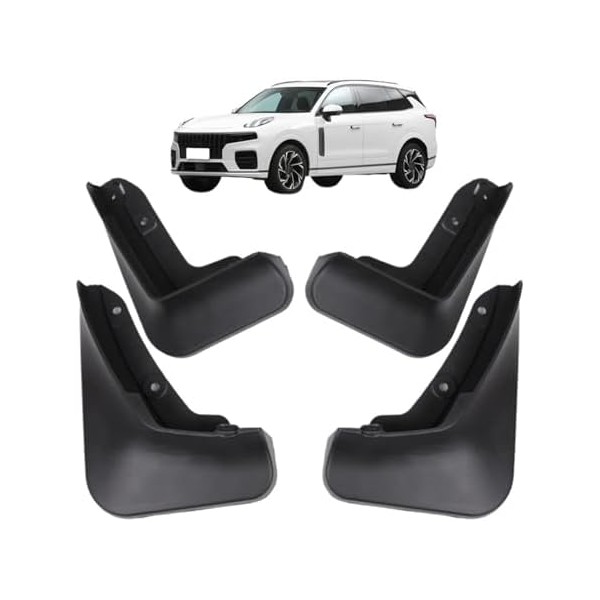 ABS 4PCS Car Mudguards Fender Splash Compatible with LYNK&CO 01