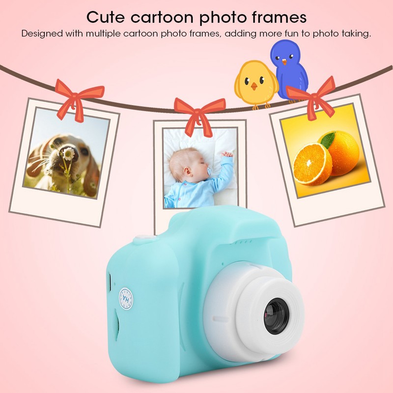 HD Cartoon Digital Video Camera Toy DIY Photos Video Recording