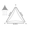 Anlising Awning, Waterproof Triangle with 3 Mounting Ropes, Triangular, 2