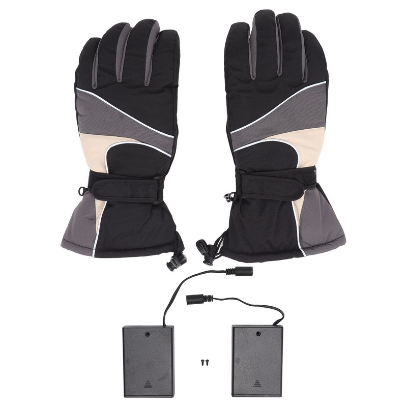 2Pcs Heated Gloves Waterproof Warm Breathable Electric Heating Gloves with
