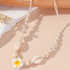 Choistily Starfish Shell Necklace Boho Seashell Pendant Beach Necklace Chunky
