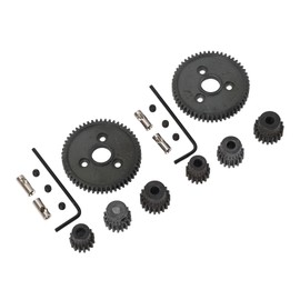 RC Metal Steel 54T 32P Spur Gear, Provides 15T 17T 19T Pinions for Slash 4x4 4WD VXL Rally Stampede Summit with Coupler for 5mm 3.17mm Shaft Motors