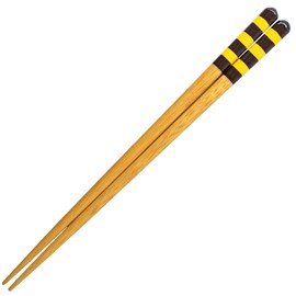 Sunny Life Design 264413 Chopsticks for Kids, Dishwasher Safe, Yellow Natural Wood, 7.1 inches (18 cm), Ages 8 - 9 Years, Made in Japan