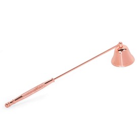 Harapu Candle Snuffer, Candlesnuffers Wick Snuffer Candle Accessory with Long Handle for Putting Out Extinguish Candle Wicks Flame Safely (Rose Gold)