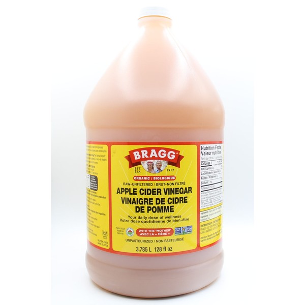 Bragg Organic Raw Apple Cider Vinegar, 3.8L - Plastic Jug