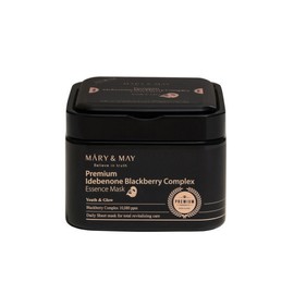 Marienmay Premium Idebenone Blackberry Complex Essence Mask (20 sheets) / 마리엔메이 프리미엄 이데베논 블랙베리 콤플렉스 에센스 마스크 20매