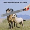 Professional High Carbon Steel Horse Hoof Trimming File Knife Rasp