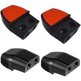 Pack of 4 Car Deer Warning Whistles Devices, Wild Warning Device, Car Animal Deer Warning, for Protection Against Wild Accident and Wild Damage, for Cars, Trucks and Motorhomes (Black)