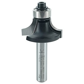 ENT Rounding Over Cutter TC Shank (C) 8 mm, Diameter (A) 28,6 mm, B 12,7 mm, R 8 mm, D 32 mm, with Ball Bearing
