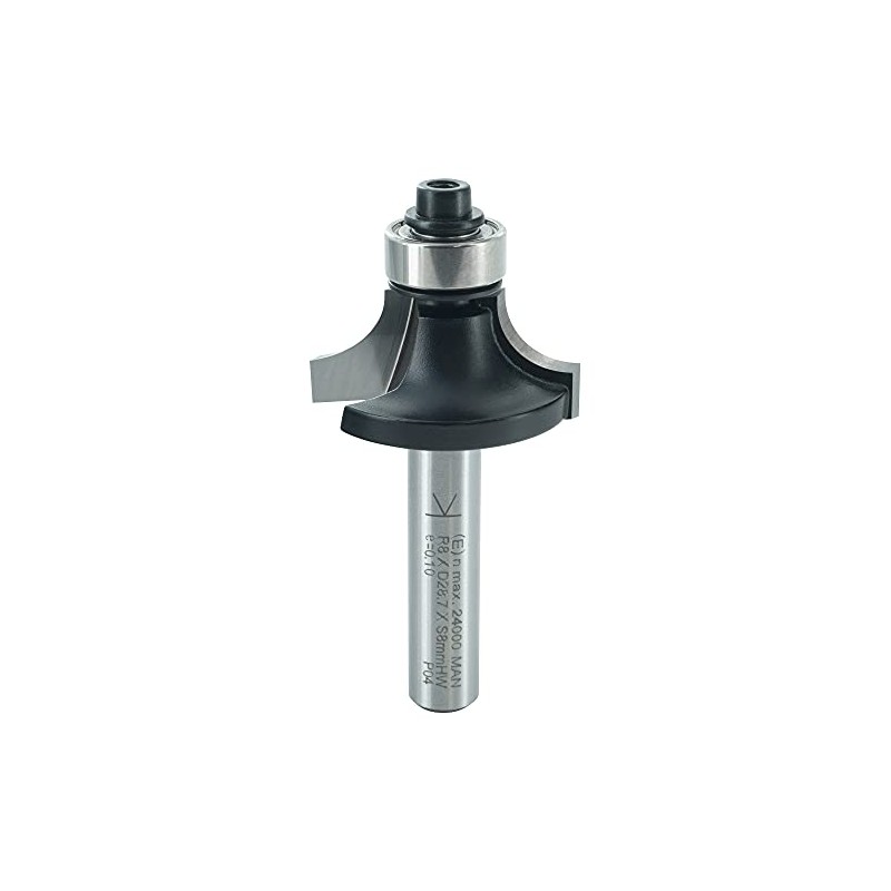 ENT Rounding Over Cutter TC Shank (C) 8 mm, Diameter