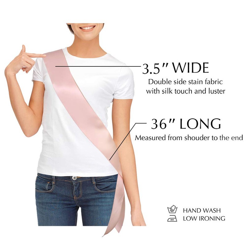 Blank Satin Sash, Plain Sash, Party Decorations, Make Your Own