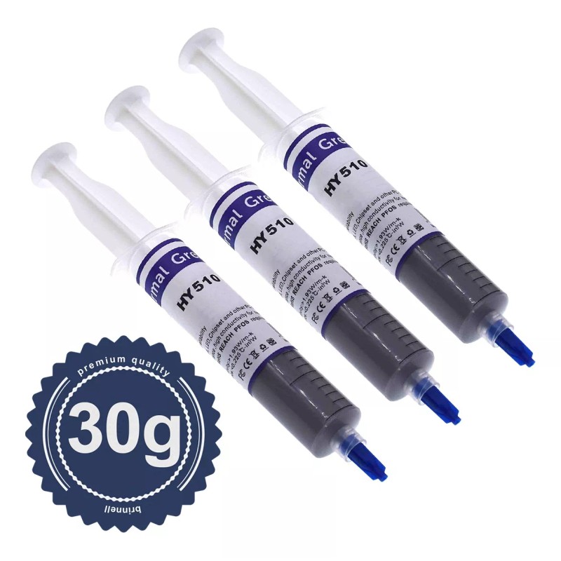 BRINNELL Pasta Térmica Brinnell Gris Hy510 Pack 3 Jeringas 30gr