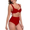 RELLECIGA Women's Two Piece Bikini Set Push Up Bikini Bathing