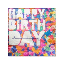 American Greetings Confetti Birthday Party Supplies, Paper Napkins (50-Count)