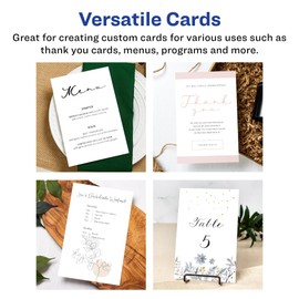 Avery Printable Rectangle Cards with Sure Feed Technology, 6" x 9", Matte White Cardstock, Print-to-the-Edge, Laser/Inkjet Cards, 25 Total