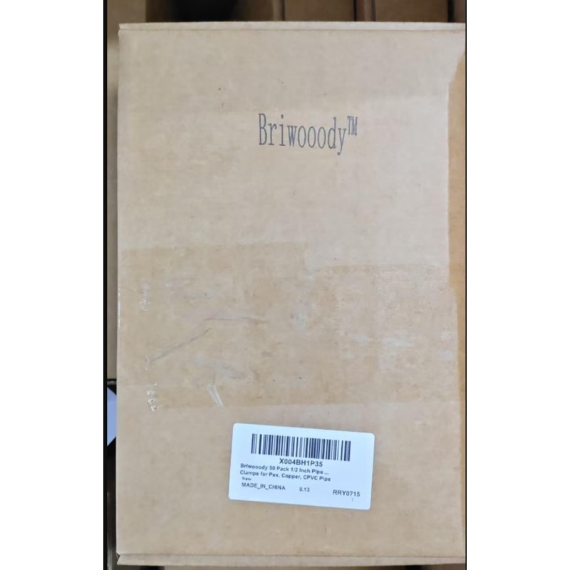 Briwooody 50 Pack 1/2 Inch Pex Suspension Pipe Clamps Tubing