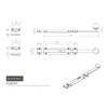 Carlisle Brass AQ82EXCP Surface C/W 2 Extruded & ONE Flat