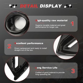 Wanzuwbip Fog Light Cover Trim Kit Fit for Civic Hatchback 2017-2021