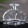 150Ml/5oz Clear Glass Diffuser Bottle Square Empty Refillable Diffuser Jar