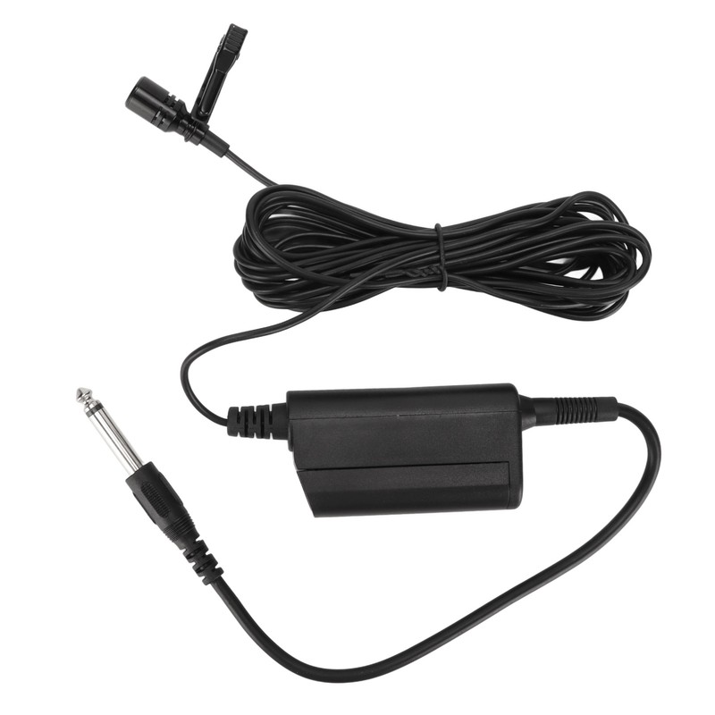 Lavalier Microphone Professional Omnidirectional Clip On Wired Microphone for Guitar