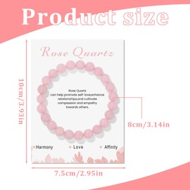 BIRLOZA Bracelet, 8 mm Gemstone Healing Stones Bracelet for Women, Chakra Yoga Bracelet, Couple/Friendship/Partner Bracelets